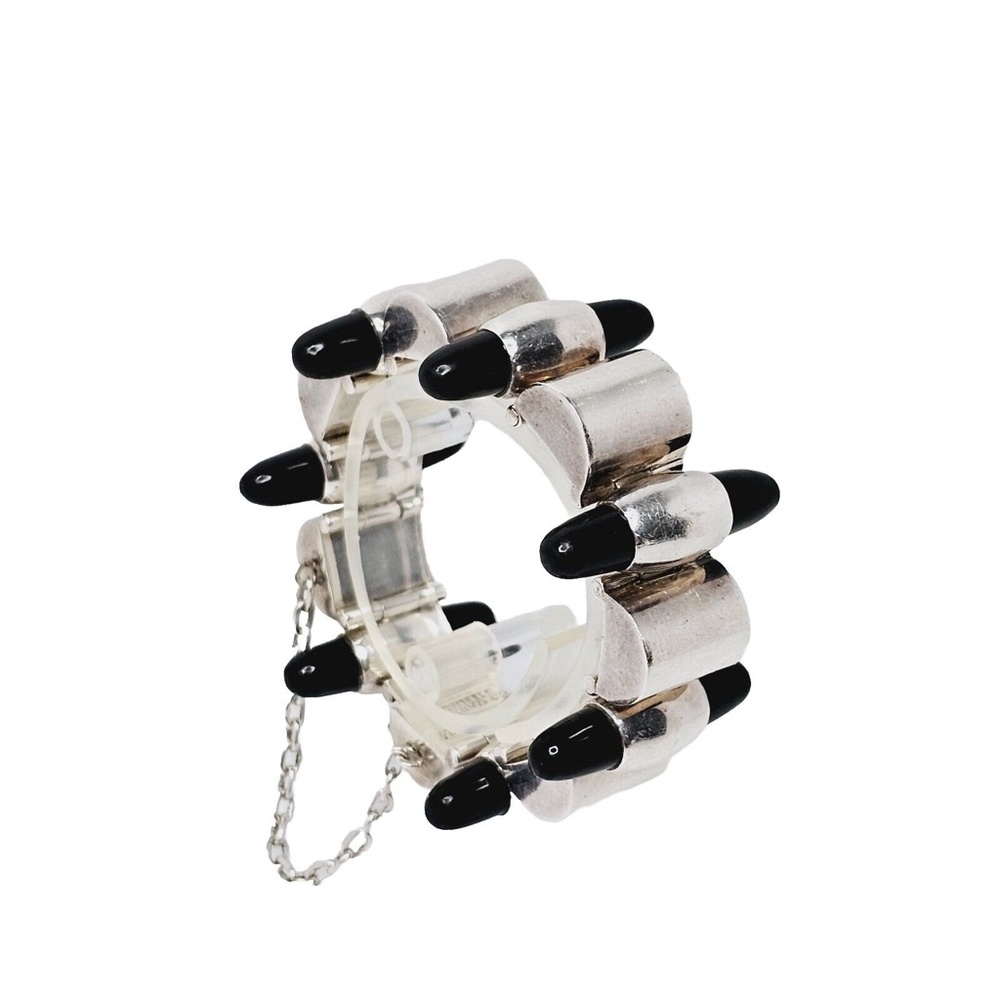 Pat Areias Designer Sterling Silver Bracelet Double Spike MCM Danish Design MCM